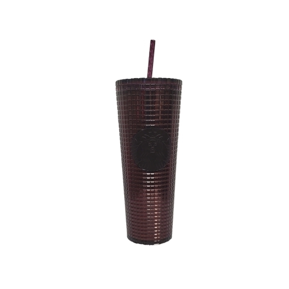 Starbucks Tumbler‎ Ruby Red 24 oz.  New 2020 Screw On Lid Straw - Picture 2 of 5
